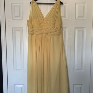 Bill Levkoff Yellow Bridesmaid Dress